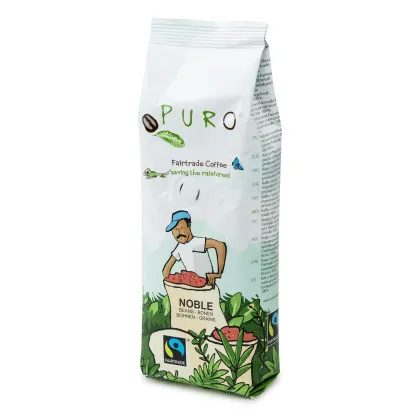 Puro Noble Creme Cafe 250 g całe ziarna Fairtrade